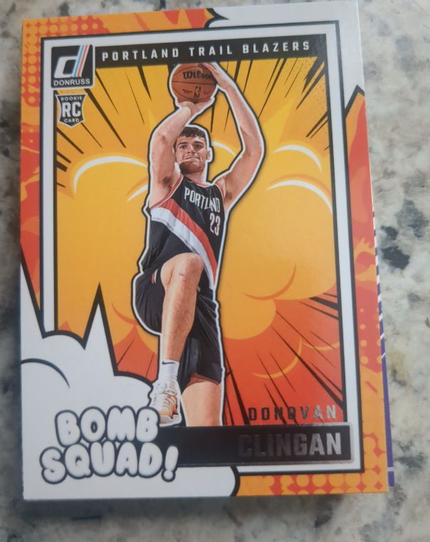 2024-25 Panini Donruss #8 Donovan Clingan Bomb Squad Rookie Card — front