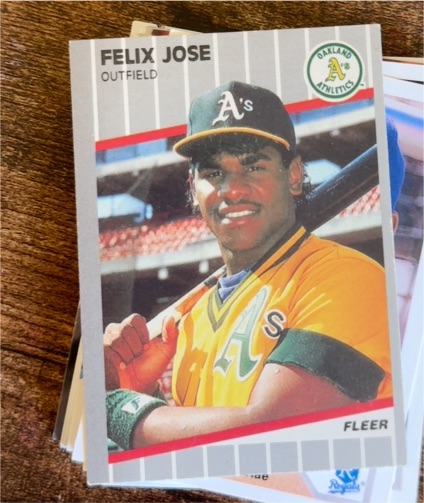 1989 Fleer #15 Felix Jose — front