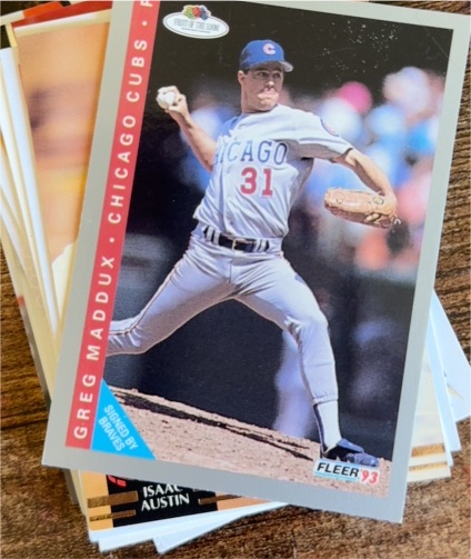1993 Fleer #380 Greg Maddux — front