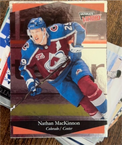 2020-21 Upper Deck Extended Series Ultimate Victory #UV-9 Nathan MacKinnon — front