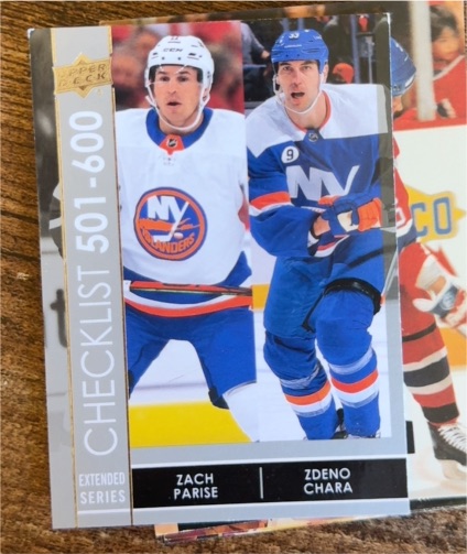 2021-22 Upper Deck Extended Series #699 Zach Parise / Zdeno Chara — front