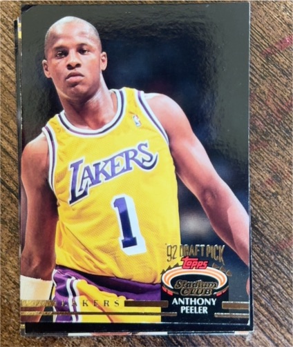 1992-93 Topps Stadium Club #250 Anthony Peeler — front