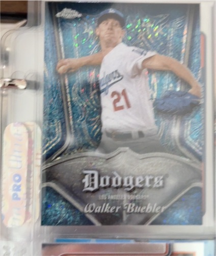 2022 Topps Chrome #P-25 Walker Buehler Pinstriped — front