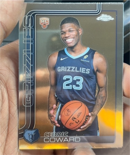2025-26 Topps Chrome #261 Cedric Coward — front