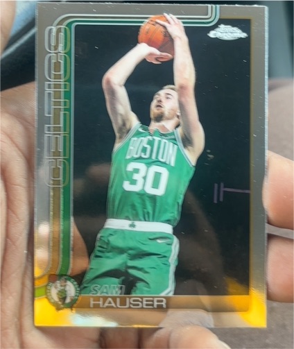 2025-26 Topps Chrome #14 Sam Hauser — front