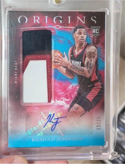 2024-25 Panini Origins #RJA-KJH Keshad Johnson — front