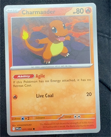2025 Pokémon ME02: Phantasmal Flames #011 Charmander — front