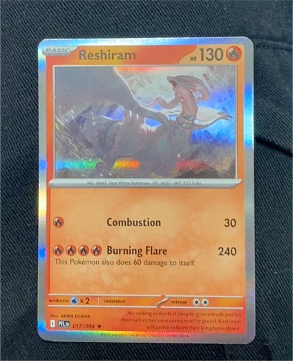 2023 Pokémon ME02: Phantasmal Flames #017 Reshiram — front