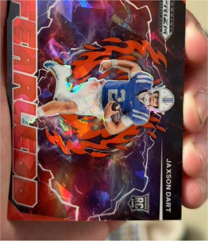 2025 Panini Prizm Draft Picks Fearless #F-JDT Jaxson Dart — front
