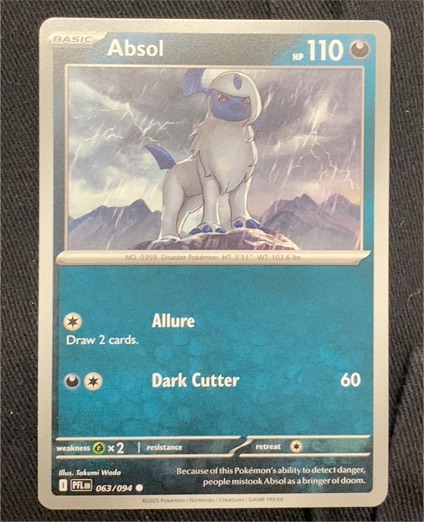 2025 Pokémon ME02 Phantasmal Flames #063 Absol — front