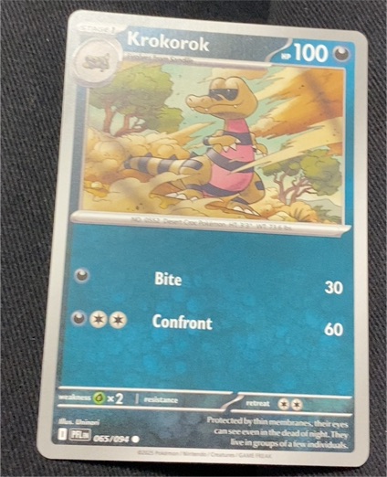 2023 Pokémon ME02 Phantasmal Flames #065 Krokorok — front