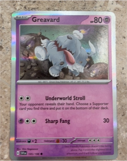 2023 Pokémon Scarlet & Violet #105 Greavard — front