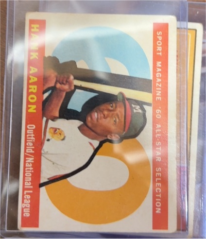1960 Topps #566 Hank Aaron All-Star — front