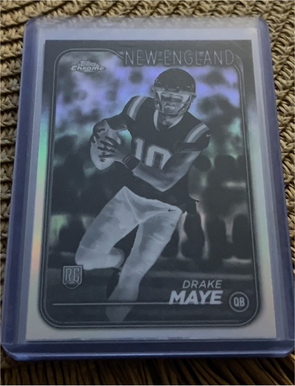 2024 Topps Chrome #203 Drake Maye — front