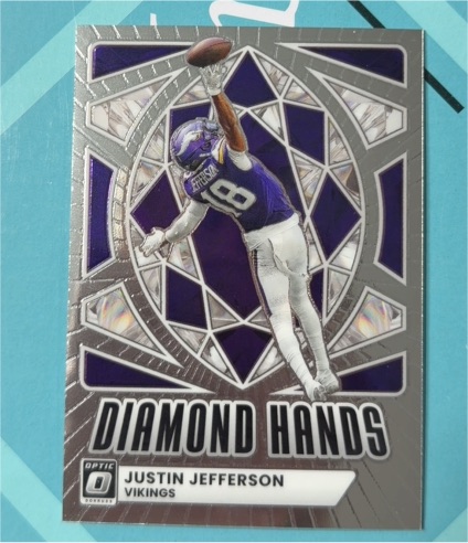 2025 Panini Donruss Optic #8 Justin Jefferson Diamond Hands — front