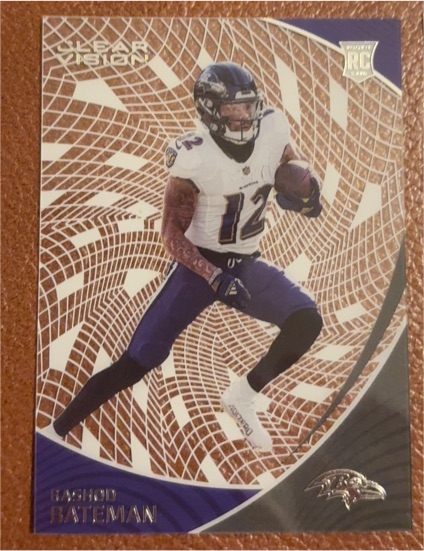 2021 Panini Chronicles #CVR-16 Rashod Bateman Clear Vision Rookies — front