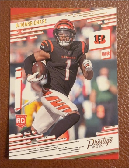 2021 Panini Chronicles Prestige #212 Ja'Marr Chase — front