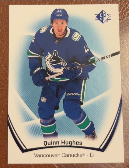 2021-22 Upper Deck SP #27 Quinn Hughes — front