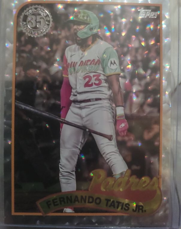 2024 Topps #89B2-49 Fernando Tatis Jr. 1989 Topps Baseball 35th Anniversary Foil — front