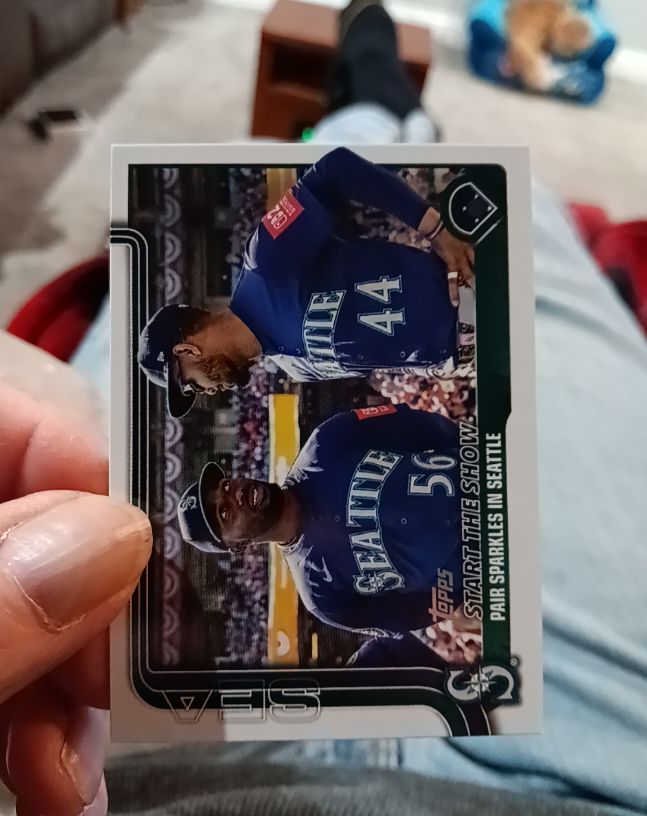 2025 Topps Update #US244 Start The Show Julio Rodríguez / Randy Arozarena — front