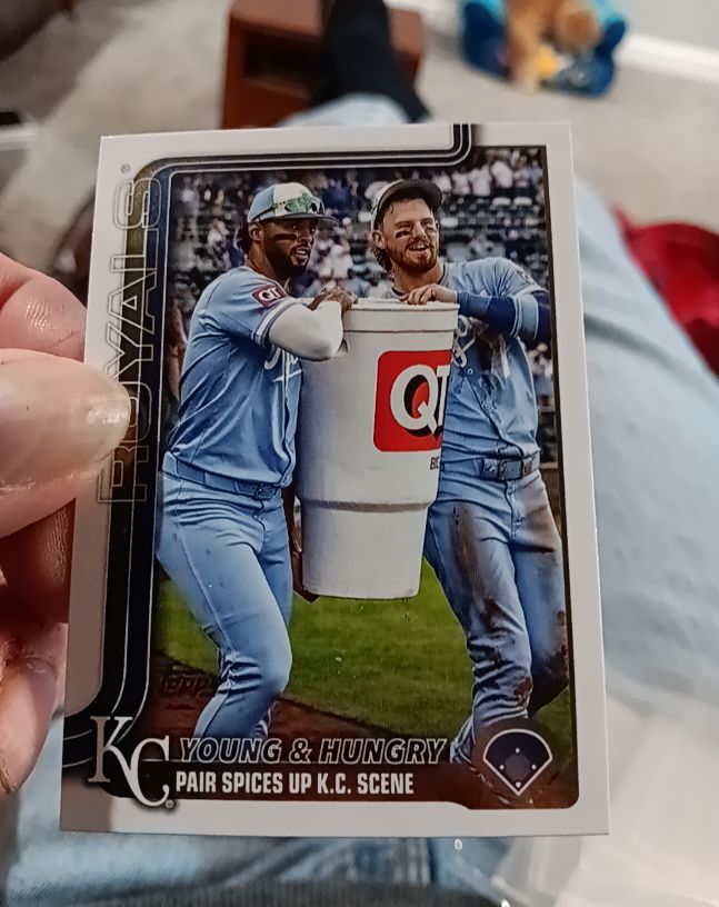 2025 Topps Update #US209 Bobby Witt Jr. & MJ Melendez — front