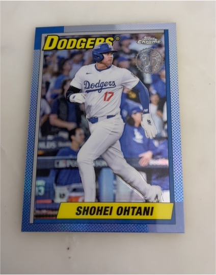 2025 Topps Chrome #90CB-7 Shohei Ohtani — front