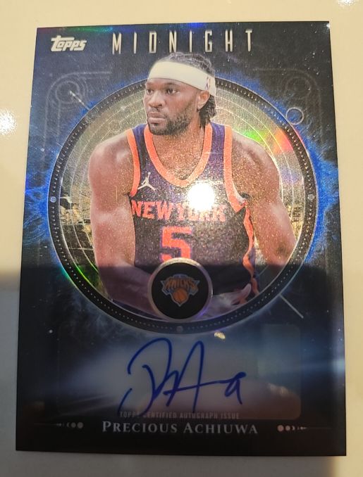 2025 Topps Midnight Precious Achiuwa — front