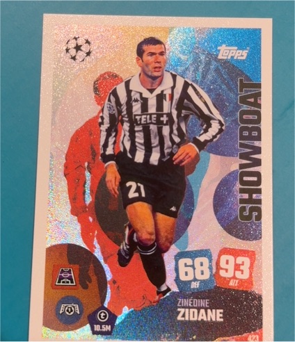 2025 Topps Match Attax #423 Zinedine Zidane Showboat Juventus — front
