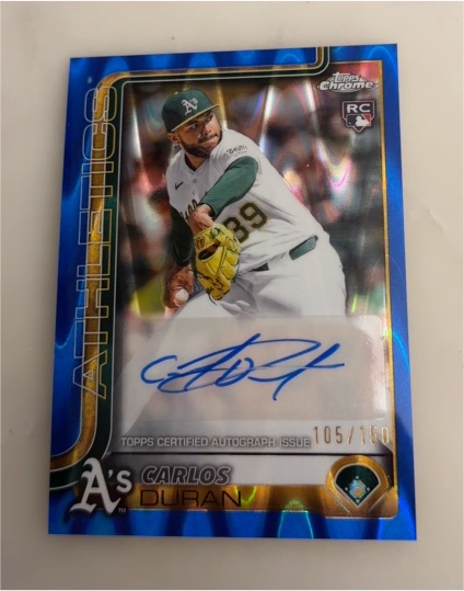 2025 Topps Chrome Update #AC-CDN Carlos Duran — front