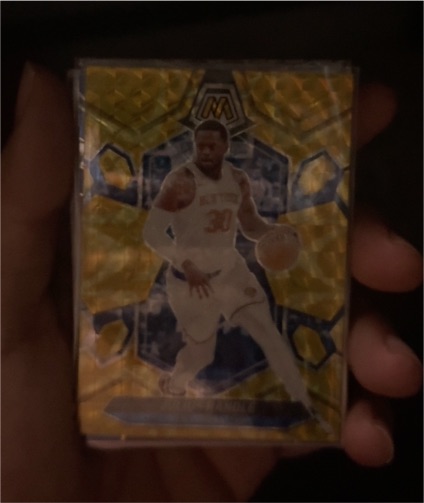 2023-24 Panini Mosaic Prizm Reactive Blue #61 Julius Randle — front