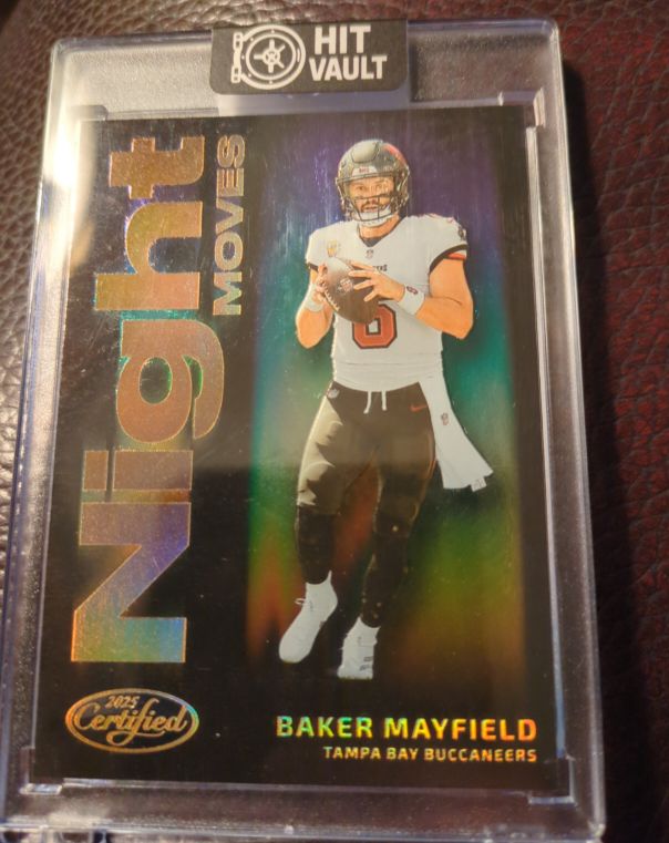 2025 Panini Certified Night Moves Baker Mayfield — front