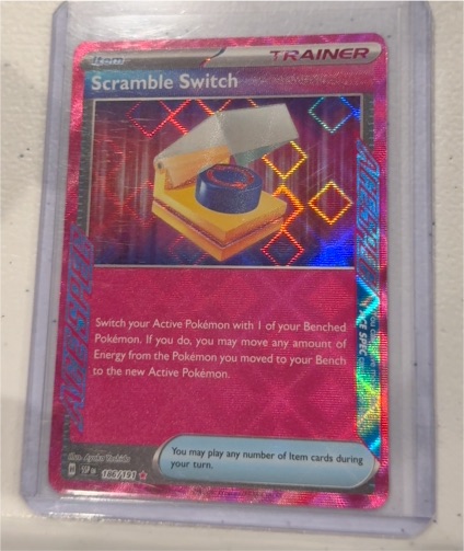 2024 Pokémon SV08: Surging Sparks #186 Scramble Switch — front