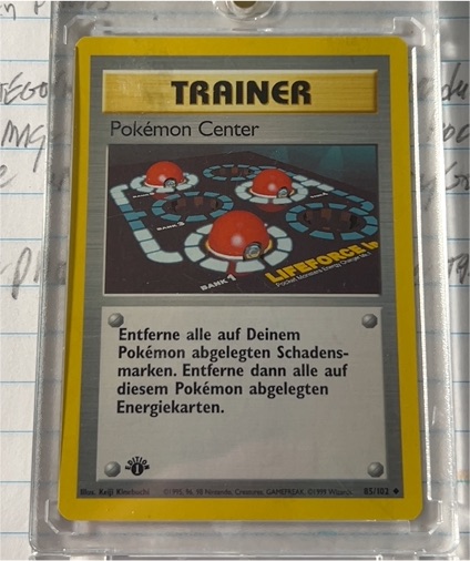 1999 Pokémon Base Set #85 Pokémon Center — front