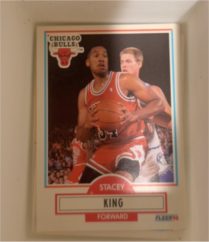 1990 Fleer #27 Stacey King — front