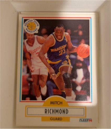 1990-91 Fleer #67 Mitch Richmond — front
