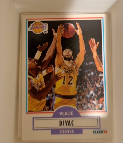 1990-91 Fleer #91 Vlade Divac — front