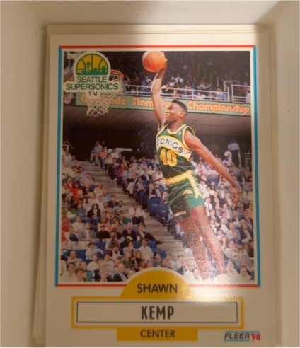 1990 Fleer #178 Shawn Kemp — front