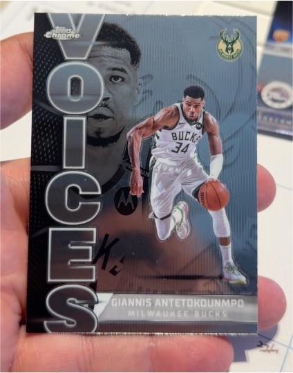 2025-26 Topps Chrome #VS-2 Giannis Antetokounmpo Voices — front