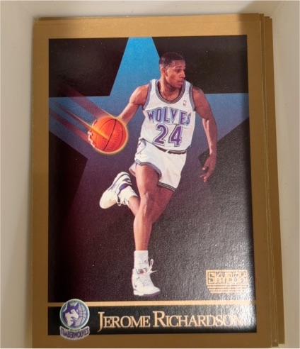 1990-91 SkyBox #173 Jerome Richardson — front