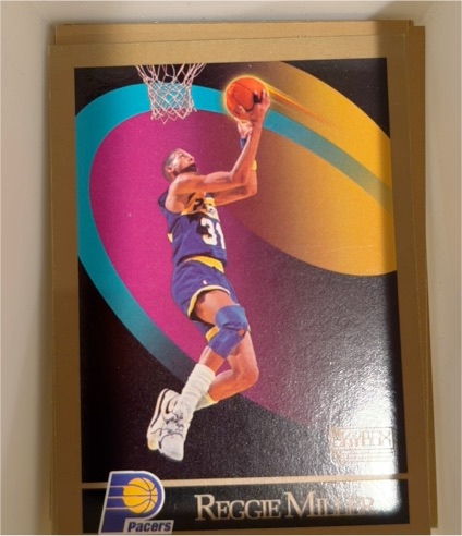 1990-91 SkyBox #117 Reggie Miller — front