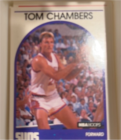 1990 Hoops 100 Superstars #77 Tom Chambers — front