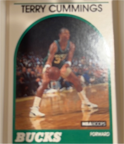 1989-90 Hoops #100 Terry Cummings — front