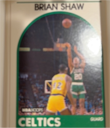1989 Hoops #62 Brian Shaw — front