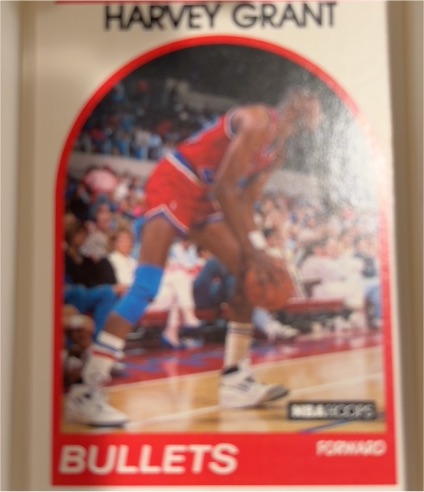 1989-90 Hoops #67 Harvey Grant — front
