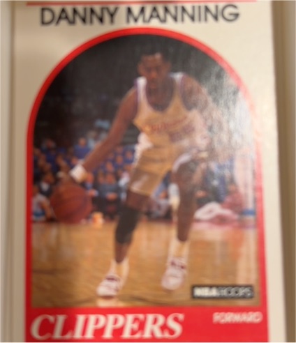1989-90 Hoops #40 Danny Manning — front