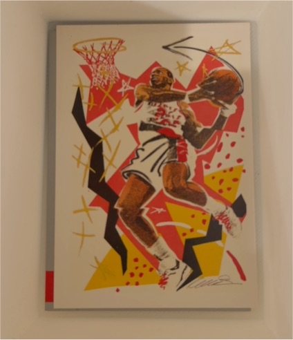 1990-91 Hoops #376 Clyde Drexler Portland Trail Blazers — front