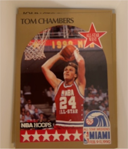 1990-91 NBA Hoops #15 Tom Chambers All Star — front