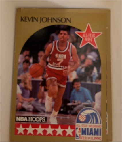 1990-91 NBA Hoops #19 Kevin Johnson — front