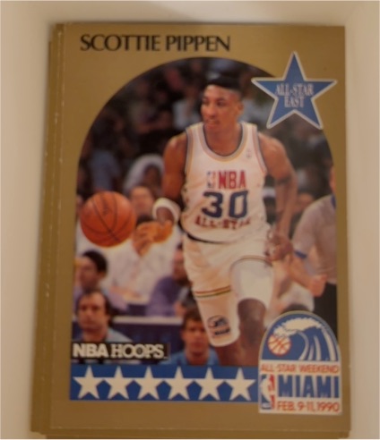 1990-91 NBA Hoops #9 Scottie Pippen All-Star East — front