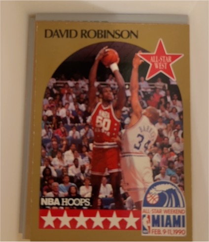 1990-91 NBA Hoops #24 David Robinson — front